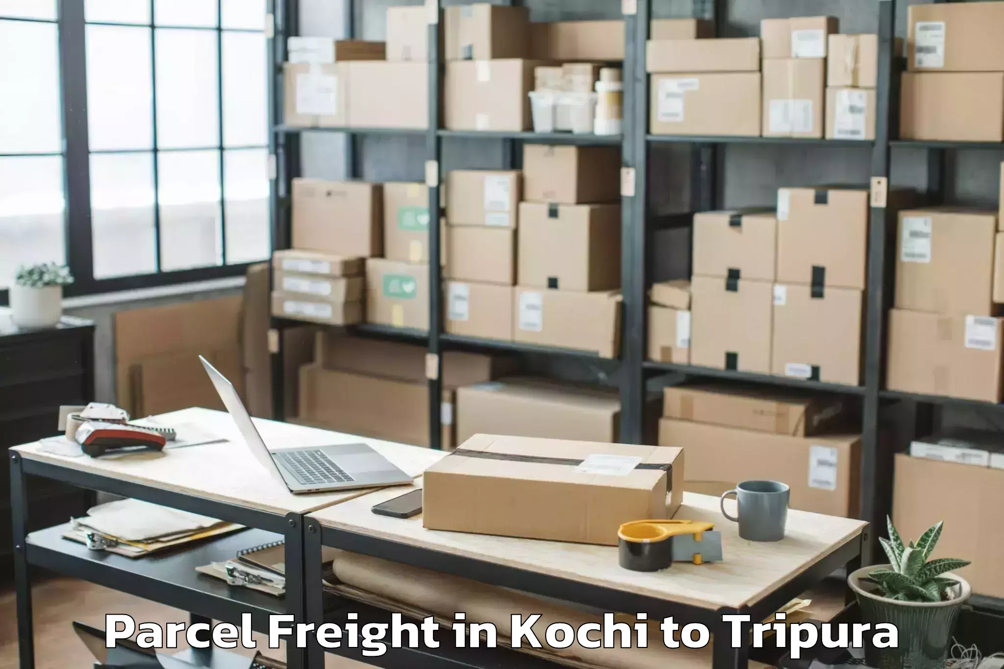 Top Kochi to Hrishyamukh Parcel Freight Available